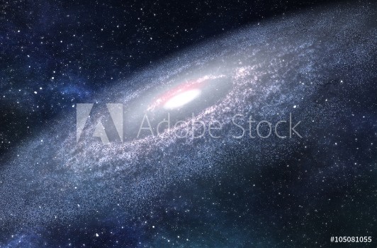 Image de Big Spiral Galaxy - 3D Rendered Digital Illustration